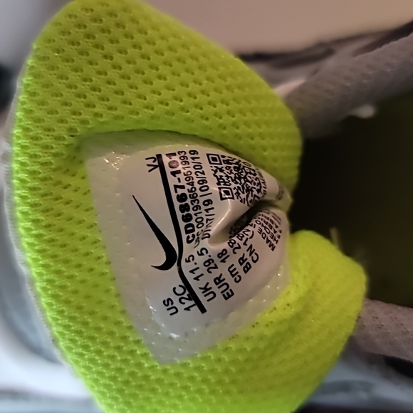 NIKE Air Max 90 Volt Neon Lace Up Elastic Colorblock - Picture 7 of 8